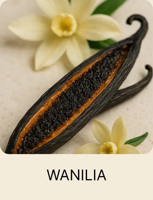 Przecięta laska wanilii