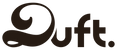 Logo Duft. brązowe